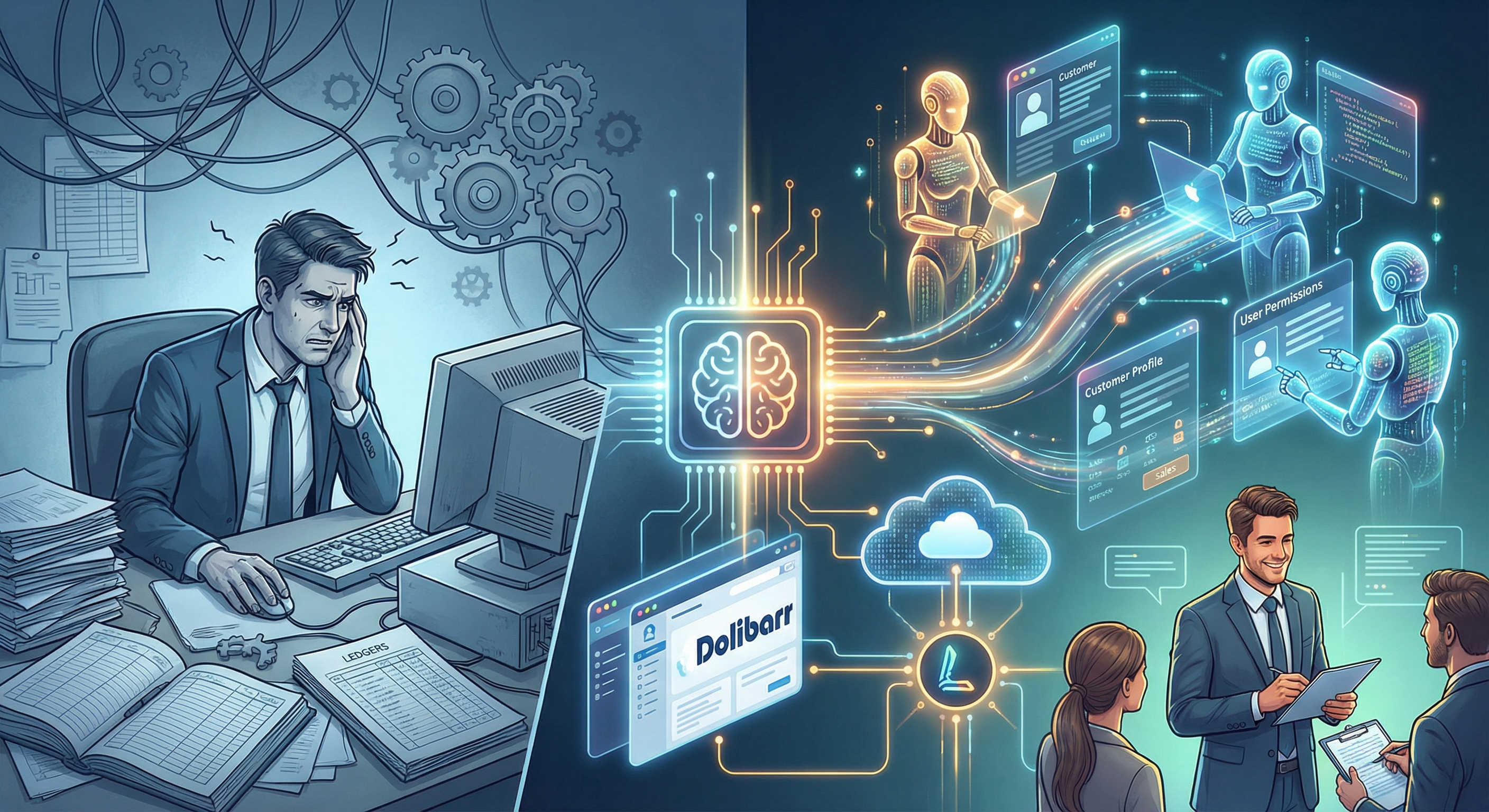 Limova × Dolibarr — automation IA pour ERP